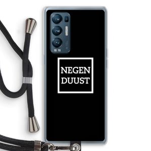 Negenduust black: Oppo Find X3 Neo Transparant Hoesje met koord