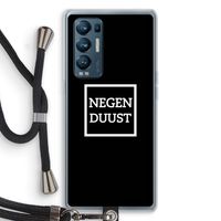Negenduust black: Oppo Find X3 Neo Transparant Hoesje met koord