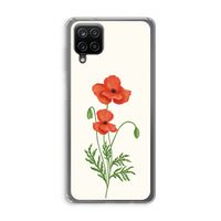 Red poppy: Samsung Galaxy A12 Transparant Hoesje