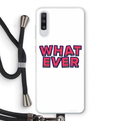Whatever: Samsung Galaxy A70 Transparant Hoesje met koord