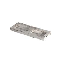 INK Pitch Wastafel keramische slab bak dubbel met drain en front en side skirts 2 kraangaten 120x45x9 Island glossy