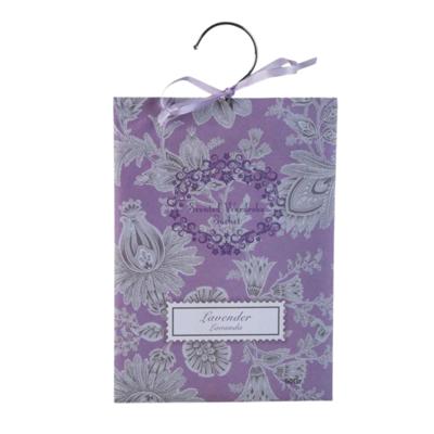 Geurzakjes Lavendel geur - 1x - met ophanghaak - geurkaartjes/luchtverfrisser