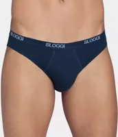 Basic Mini Heren slip - Lage heren onderbroek katoen - Elastische band - M - Blauw - Onderbroek heren heren - Ondergoed heren heren - M -