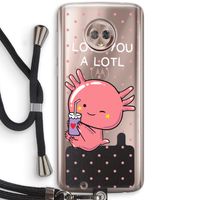 Love You A Lotl: Motorola Moto G6 Transparant Hoesje met koord