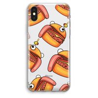 Hamburger: iPhone XS Max Transparant Hoesje Hamburger: iPhone XS Max Transparant Hoesje