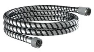 HOGAFLEX K-1 doucheslang, kunststof,chroom-zwart lengte: ca. 150 cm ½" (Ø ca. 1,9 cm) standaard aansluiting inclusief waterbesparende pakking - tot wel 50% minder water verbruik garantie: 3 ja