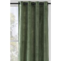 1+1 Gratis Leen Bakker - Gordijn Valletta - - 140x280 Cm (1 Stuk) - Polyester - Groen