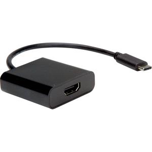 Value 12.99.3211 USB-C-displaykabel USB-C / HDMI Adapterkabel USB-C stekker, HDMI-A-bus 0.10 m Zwart