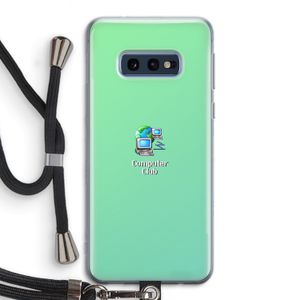 Win98: Samsung Galaxy S10e Transparant Hoesje met koord