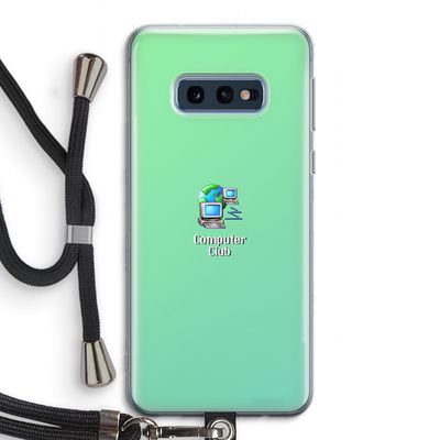 Win98: Samsung Galaxy S10e Transparant Hoesje met koord