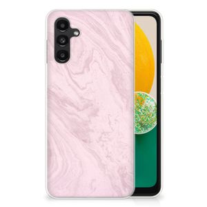 Samsung Galaxy A13 | A04s TPU Siliconen Hoesje Marble Pink - Origineel Cadeau Vriendin