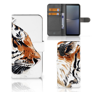 Hoesje Sony Xperia 10 V Watercolor Tiger