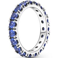 Pandora 190050C02 Ring Sparkling Row Eternity zilver-zirconia blauw - thumbnail