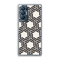 Geometrisch patroon: Oppo Find X3 Neo Transparant Hoesje
