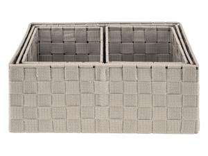 LIVARNO home Opbergmanden of organizer (Mandenset 4 stuks, Beige)