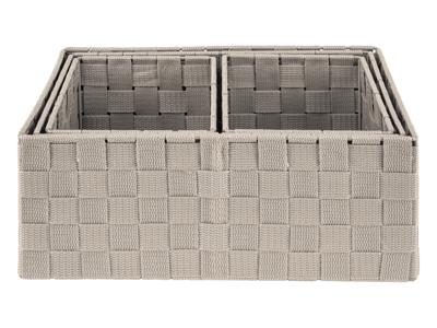 LIVARNO home Opbergmanden of organizer (Mandenset 4 stuks, Beige)