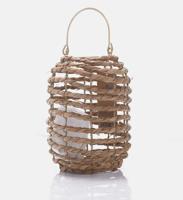 Lantaarn Naturel Riet 27x37cm