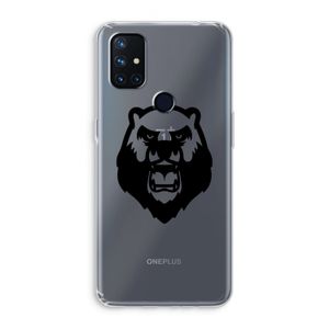Angry Bear (black): OnePlus Nord N10 5G Transparant Hoesje