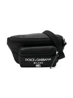 Dolce & Gabbana Kids sac banane à logo imprimé - Noir