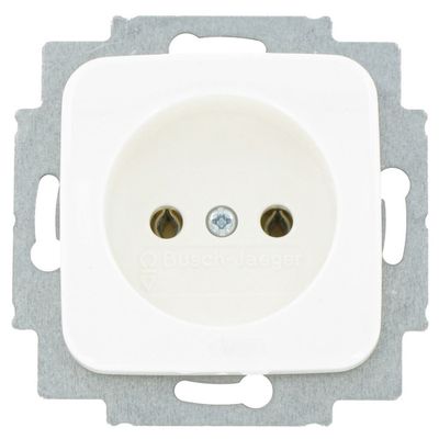 BJ SI Reflex wandcontactdoos enkel wit