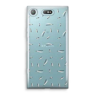 Hipster stripes: Sony Xperia XZ1 Compact Transparant Hoesje