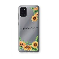 Zonnebloemen: Samsung Galaxy A31 Transparant Hoesje