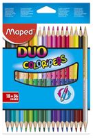 Maped kleurpotlood Color'Peps Duo, blister met 18 stuks - thumbnail