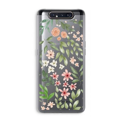 Botanical sweet flower heaven: Samsung Galaxy A80 Transparant Hoesje