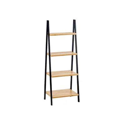 Badkamerschappen Berilo WR5504-4-425 Zwart Natuurlijk 40 x 109,3 x 30 cm
