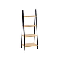 Badkamerschappen Berilo WR5504-4-425 Zwart Natuurlijk 40 x 109,3 x 30 cm