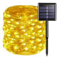 Gardlov Lichtsnoer/Garland - op zonne-energie - tuinverlichting - 15 meter - lichtslinger