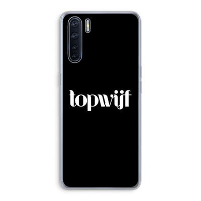 Topwijf Zwart: Oppo A91 Transparant Hoesje