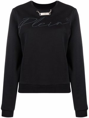 Philipp Plein sweat à logo brodé - Noir