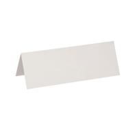 Tafelnaambord karton maul 21x7.5cm wit