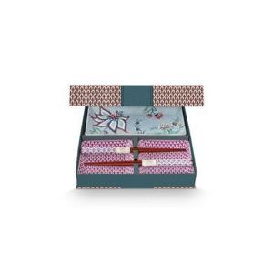 Pip Studio Sushi Giftset Vierkant - Flower Festival Oriental - Blauw