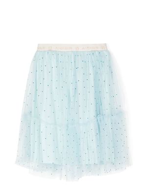 Aigner Kids jupe en tulle à sequins - Bleu