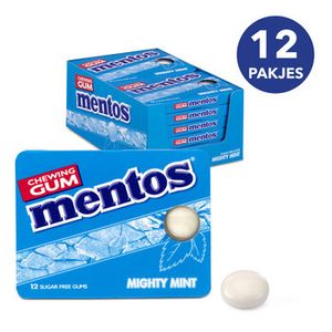 Mentos Mentos - Mighty Mint Chewing Gum 12 Stuks