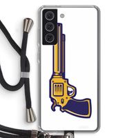 Pew Pew Pew: Samsung Galaxy S21 FE Transparant Hoesje met koord