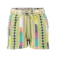 Geisha zomer short meisjes - fancy woven - groen / lime