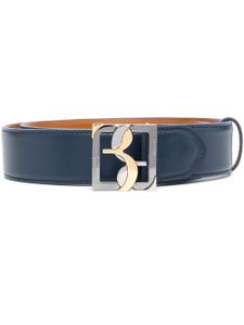 Billionaire ceinture en cuir à boucle logo - Bleu