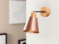 Wandlamp MANORIA 1 lamp koper