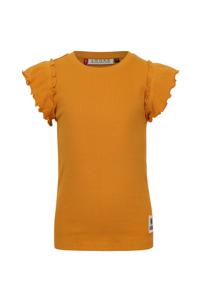 LOOXS Little Meisjes t-shirt rib - Warm geel