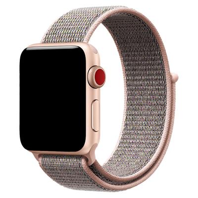Apple Watch Nylon Geweven Sport Band - Pink Sand - 44, 45, 46 & 49mm