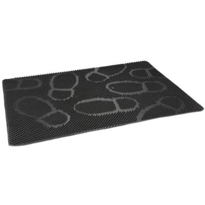 Buemag Deurmat - antislip met noppen - zwart - 60 x 40 cm - schoonloopmat