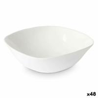 Kom Wit 15 x 5 x 15 cm (48 Stuks) Vierkant
