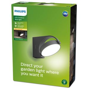 Philips Wandlamp Mimosa antraciet 929003262301