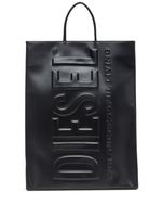 Diesel DSL 3D L X logo-embossed tote bag - Noir