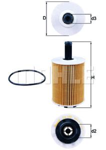 Oliefilter KNECHT, Diameter (mm)71,5mm, u.a. für VW, Seat, Skoda, Audi, Ford, Mitsubishi, Jeep, Dodge, Chrysler