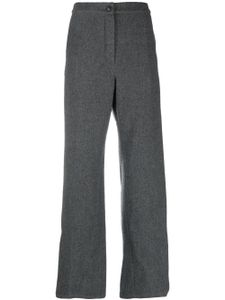 Yves Salomon pantalon en laine à taille haute - Gris