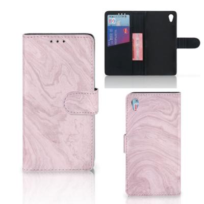 Sony Xperia Z3 | Bookcase | Marble Pink - Origineel Cadeau Vriendin